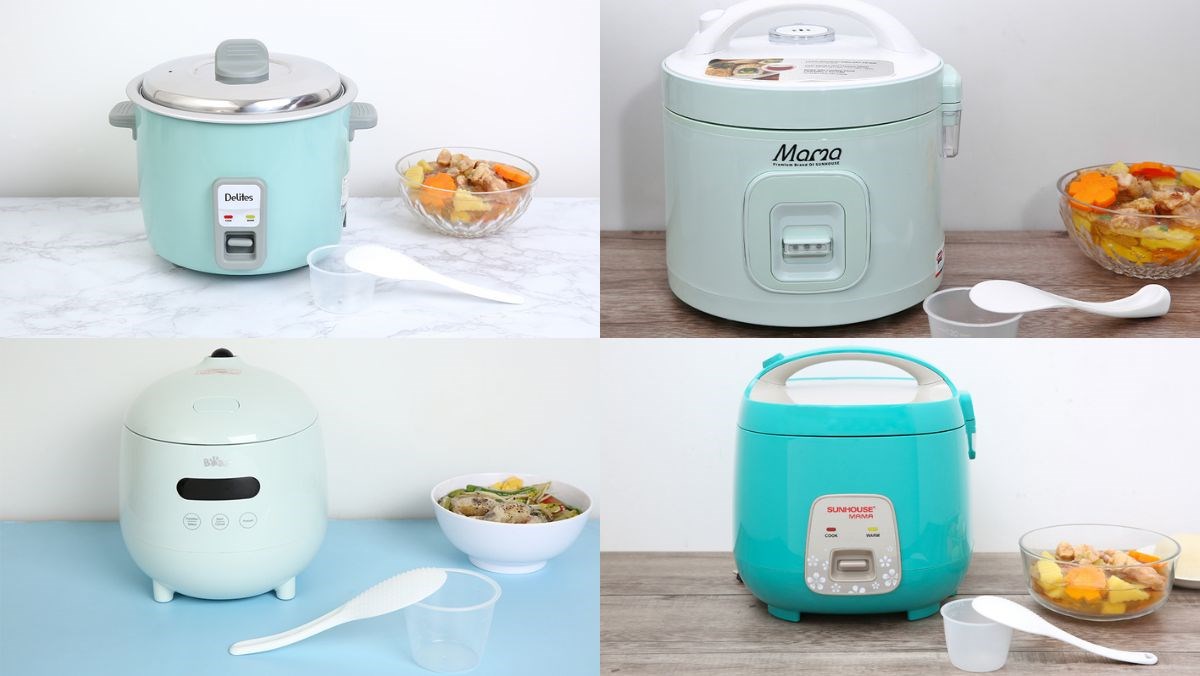 5 mẫu nồi cơm điện màu xanh trang nhã