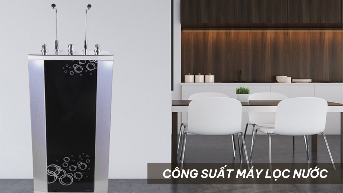 Công suất máy lọc nước là bao nhiêu