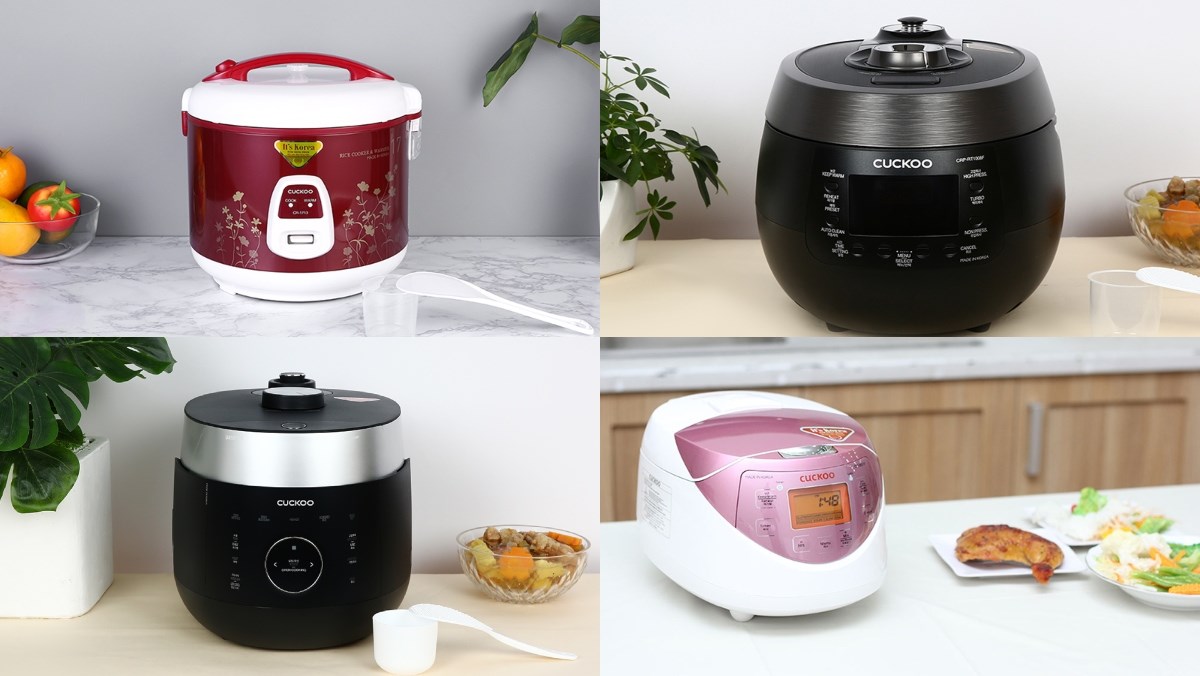 Các loại nồi cơm điện cuckoo từ bình dân đến cao cấp