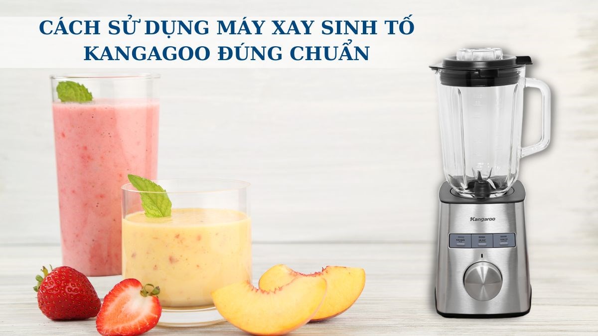Cách dùng máy xay sinh tố kangaroo đúng chuẩn