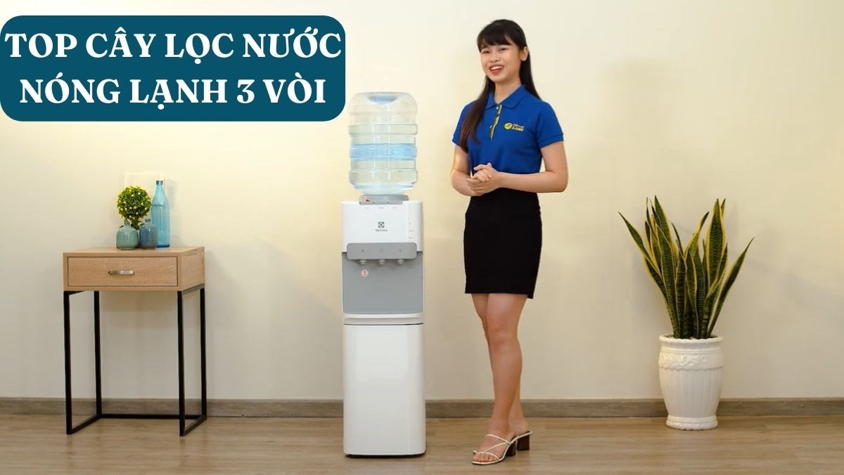 Các mẫu cây lọc nước nóng lạnh 3 vòi