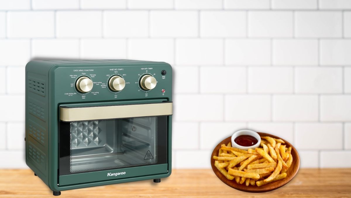 nồi chiên không dầu có trục quay