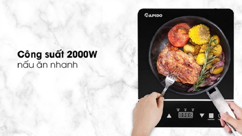 Bếp từ Rapido c&oacute; c&ocirc;ng suất lớn