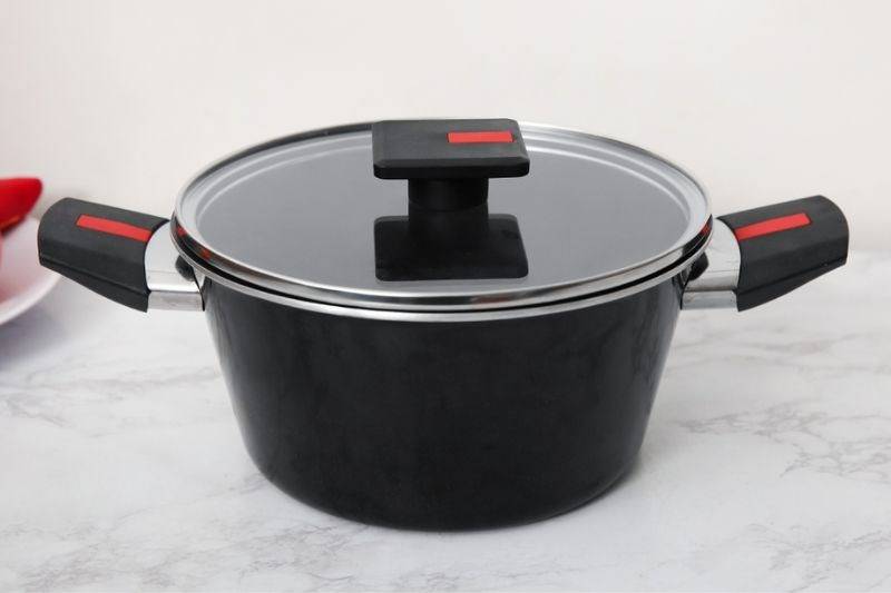 Nồi nh&ocirc;m nắp k&iacute;nh 20 cm Kims Cook NAB520 