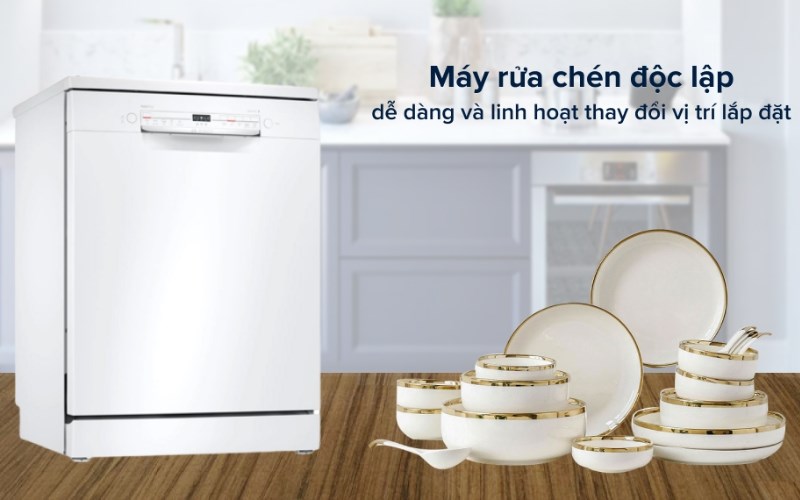 M&aacute;y rửa ch&eacute;n độc lập Bosch SMS2ITW04E TGB