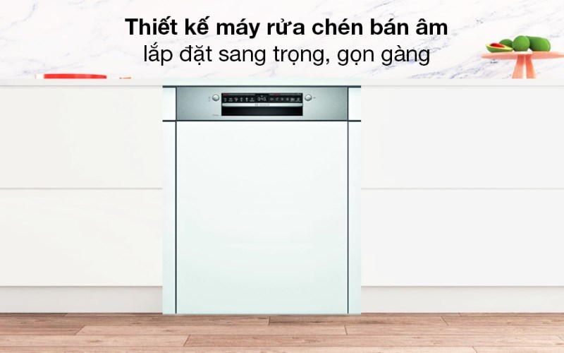 M&aacute;y rửa ch&eacute;n b&aacute;n &acirc;m Bosch SMI4HVS33E 