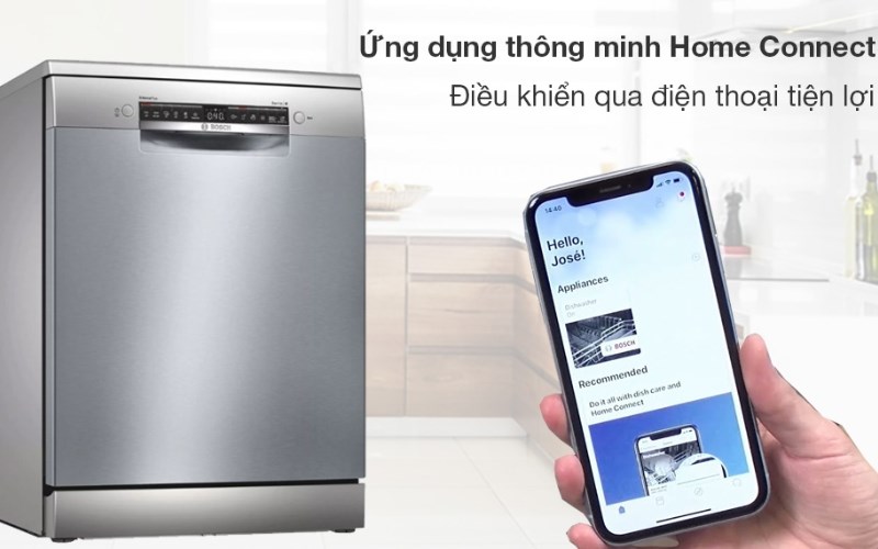 M&aacute;y rửa ch&eacute;n độc lập Bosch SMS4ECI14E 