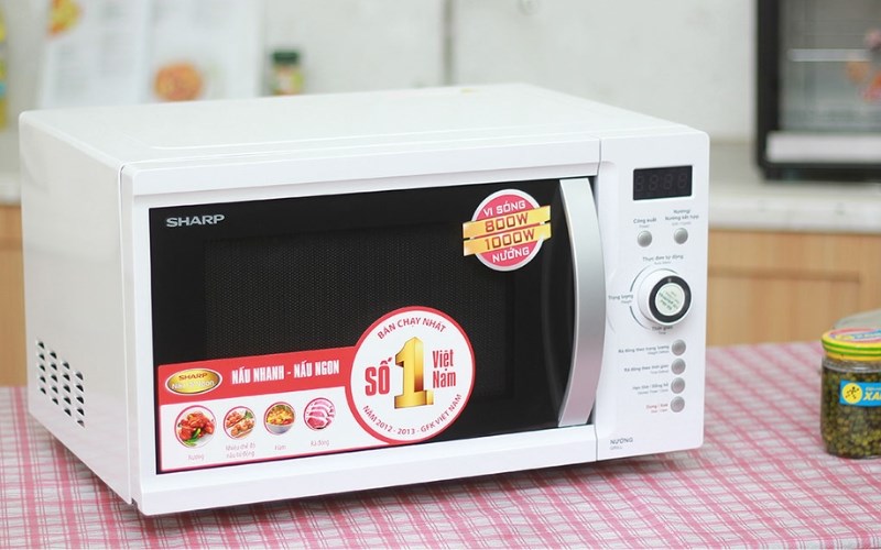 L&ograve; vi s&oacute;ng c&oacute; nướng Sharp R-G371VN-W 23 l&iacute;t