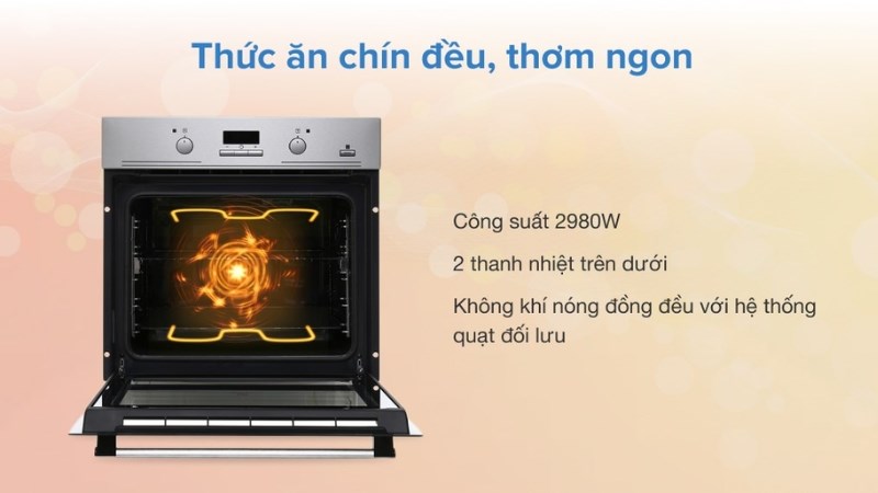 Lò nướng âm Electrolux EOB3434BOX 72 lít