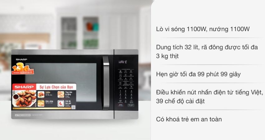 L&ograve; vi s&oacute;ng điện tử được t&iacute;ch hợp nhiều t&iacute;nh năng đi k&egrave;m 