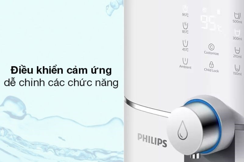 M&aacute;y lọc nước RO để b&agrave;n Philips ADD6910 1 l&otilde;i