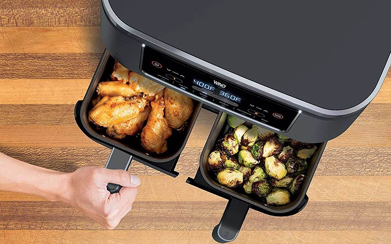 Nồi chi&ecirc;n kh&ocirc;ng dầu 2 ngăn l&agrave; g&igrave;?