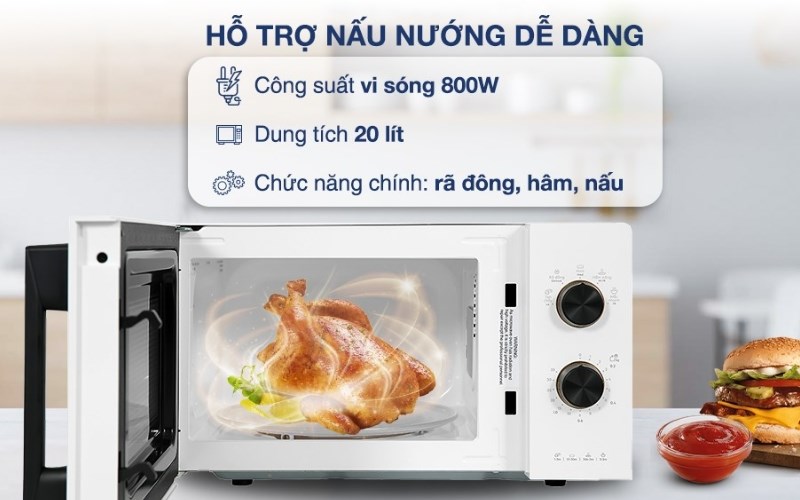 Nướng bánh cookie bằng lò vi sóng