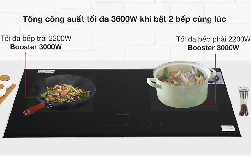 C&ocirc;ng suất bếp từ Đức cao