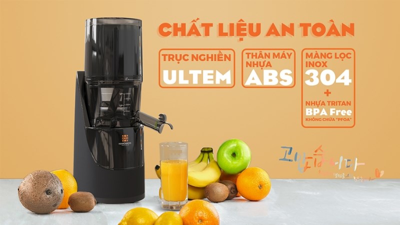 Kết cấu của máy ép chậm Hawonkoo SJH-045-BA