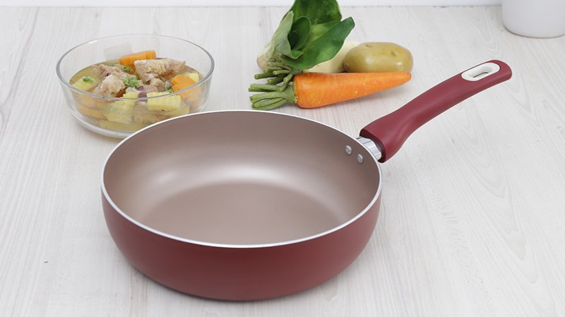 Chảo nh&ocirc;m s&acirc;u chống d&iacute;nh đ&aacute;y từ 26 cm Delites CSE