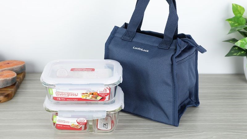 Bộ 2 hộp đựng thực phẩm thủy tinh Lock&Lock LLG429DS2NVY