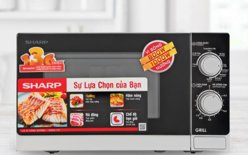 Lò vi sóng có nướng Sharp R-G222VN-S 20 lít