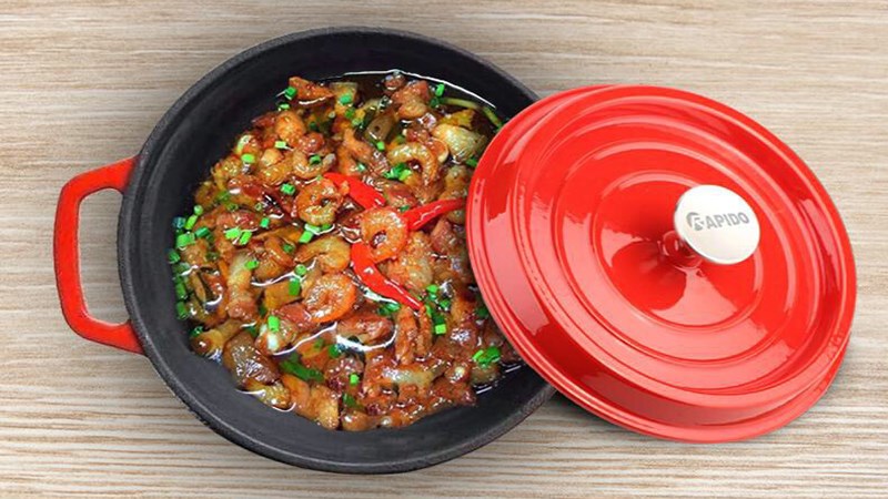 Nồi gang đ&uacute;c 20 cm Rapido RK20-RD