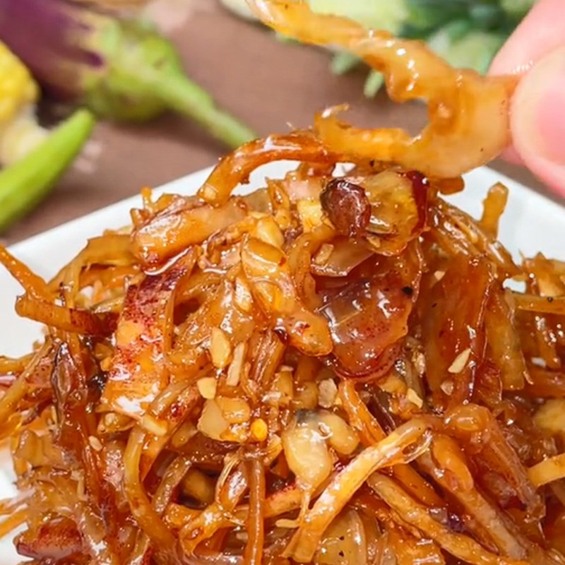 Bước 4 Thành phẩm Khô mực rim nước mắm