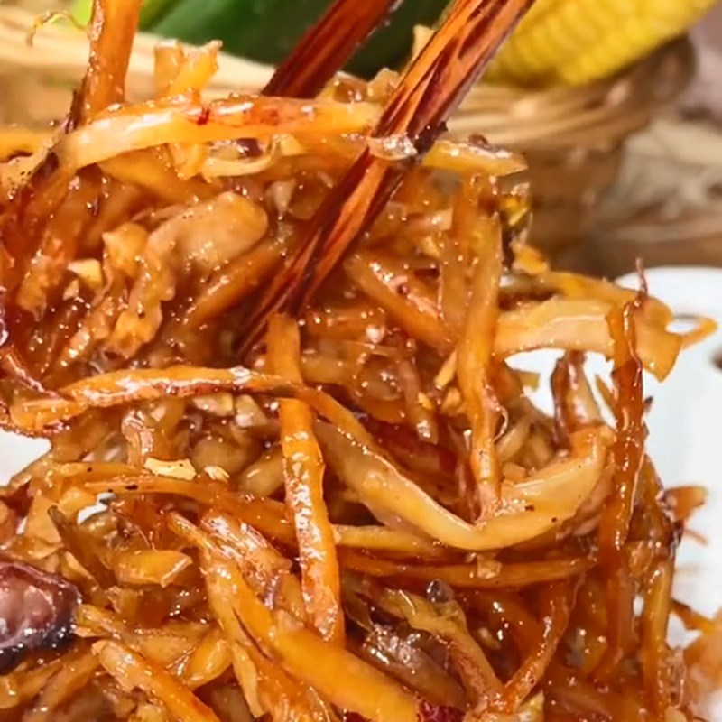 Bước 4 Thành phẩm Khô mực rim nước mắm