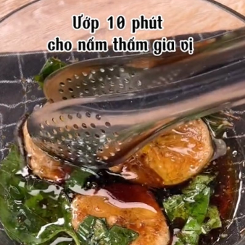 Bước 3 Áp chảo Bít tết chay từ nấm hầu thủ