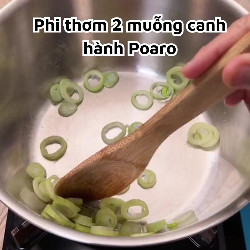 Bước 3 Chế biến Bún nấm thơm chay