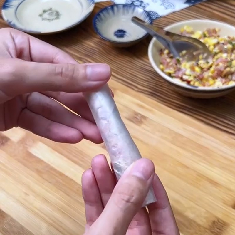 Bước 3 Làm chả ram bắp Chả ram bắp (công thức được chia sẻ từ Tiktok Vào Bếp Cùng Điện máy XANH)