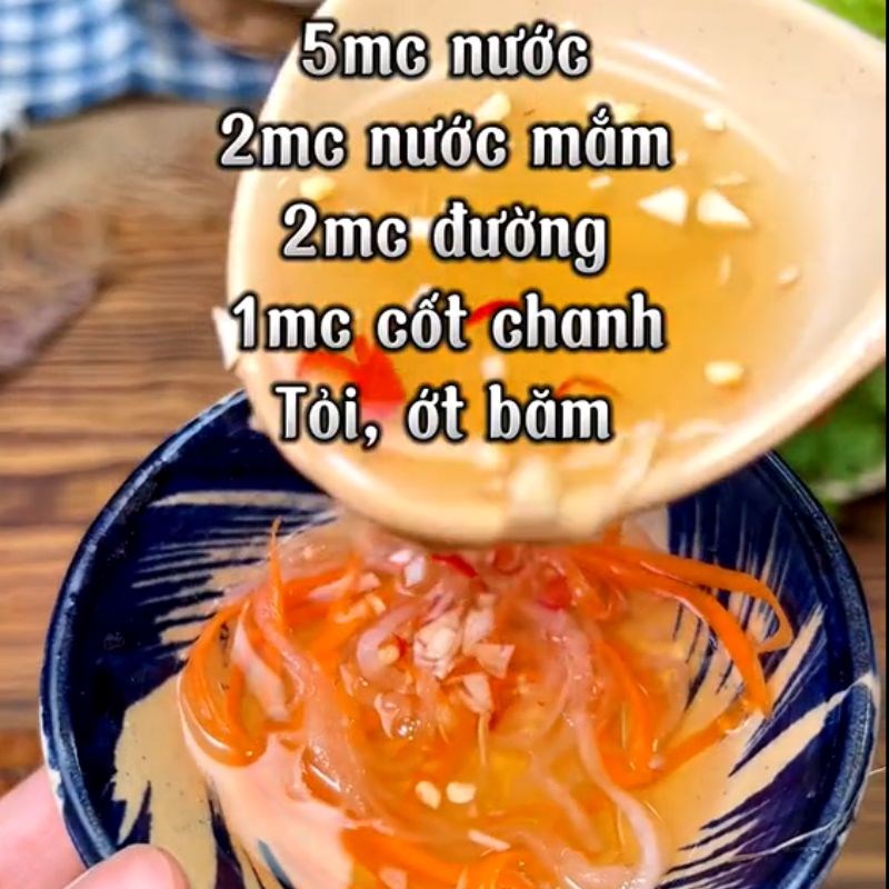 Bước 4 Làm nước chấm Bánh giá chợ giồng