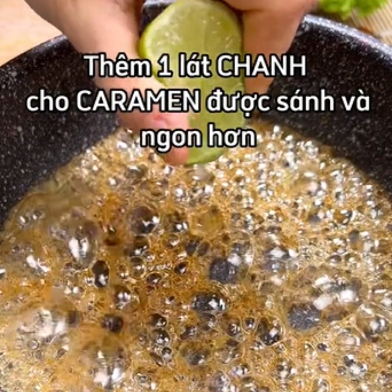 Bước 1 Nấu Caramel Bánh flan chay từ sữa hạt