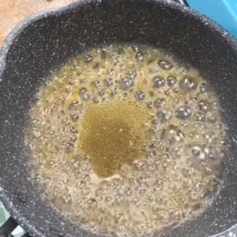 Bước 1 Nấu Caramel Bánh flan chay từ sữa hạt