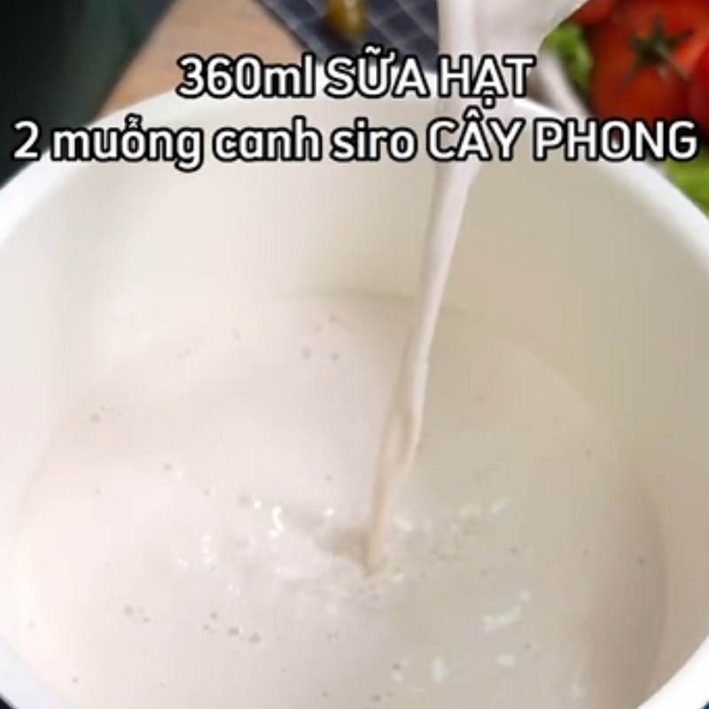Bước 2 Nấu hỗn hợp sữa hạt Bánh flan chay từ sữa hạt