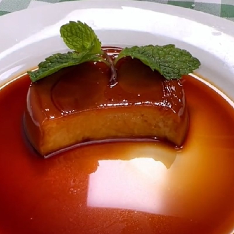 Bước 4 Thành phẩm Bánh flan chay từ sữa hạt