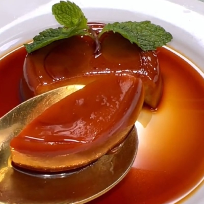 Bước 4 Thành phẩm Bánh flan chay từ sữa hạt