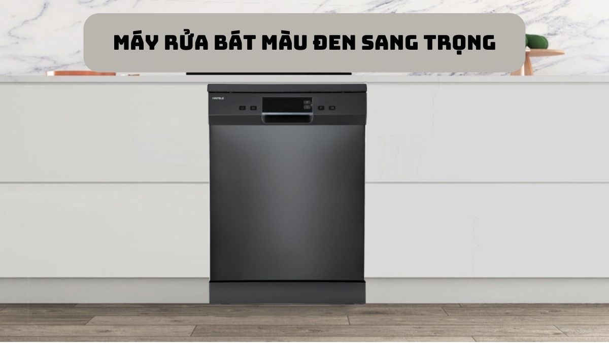 Máy rửa bát màu đen