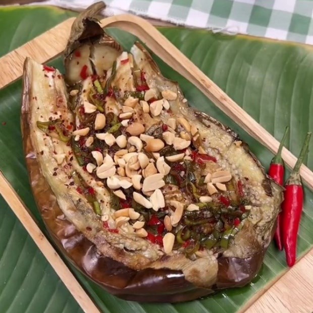 2 cách làm cà tím nướng mỡ hành bằng nồi chiên không dầu béo thơm đơn giản