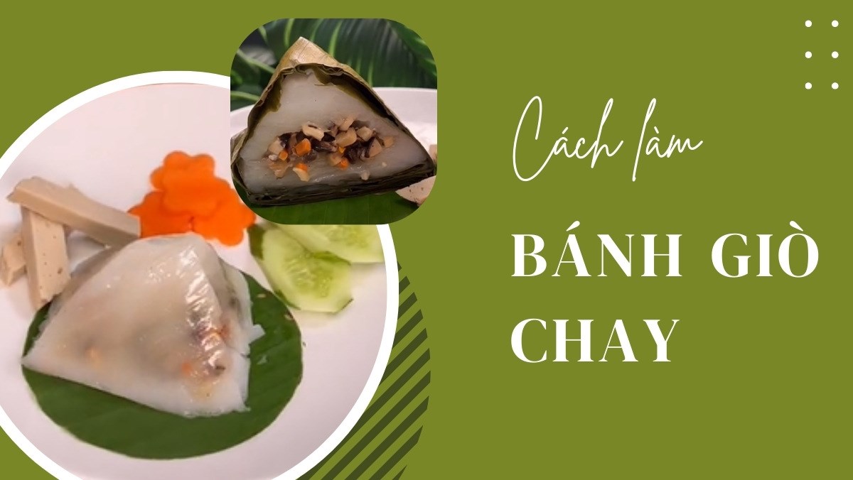 Bánh giò chay từ bột bắp