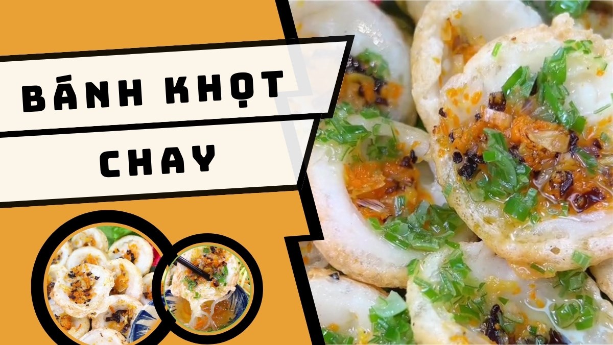 Bánh khọt chay bằng bột gạo