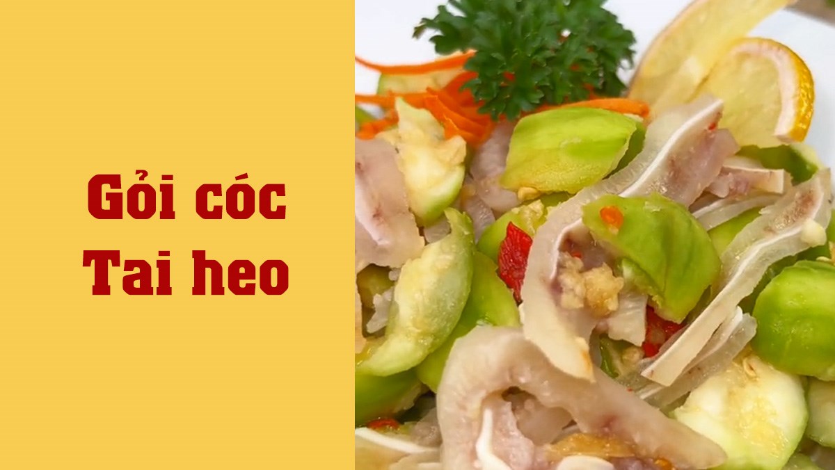 Gỏi cóc tai heo (Công thức được chia sẻ từ TikTok Vào bếp cùng Điện máy XANH)