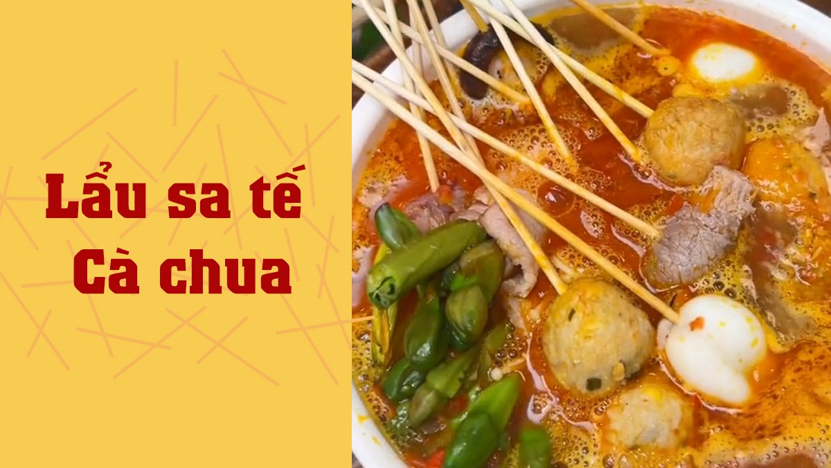 Lẩu sa tế cà chua