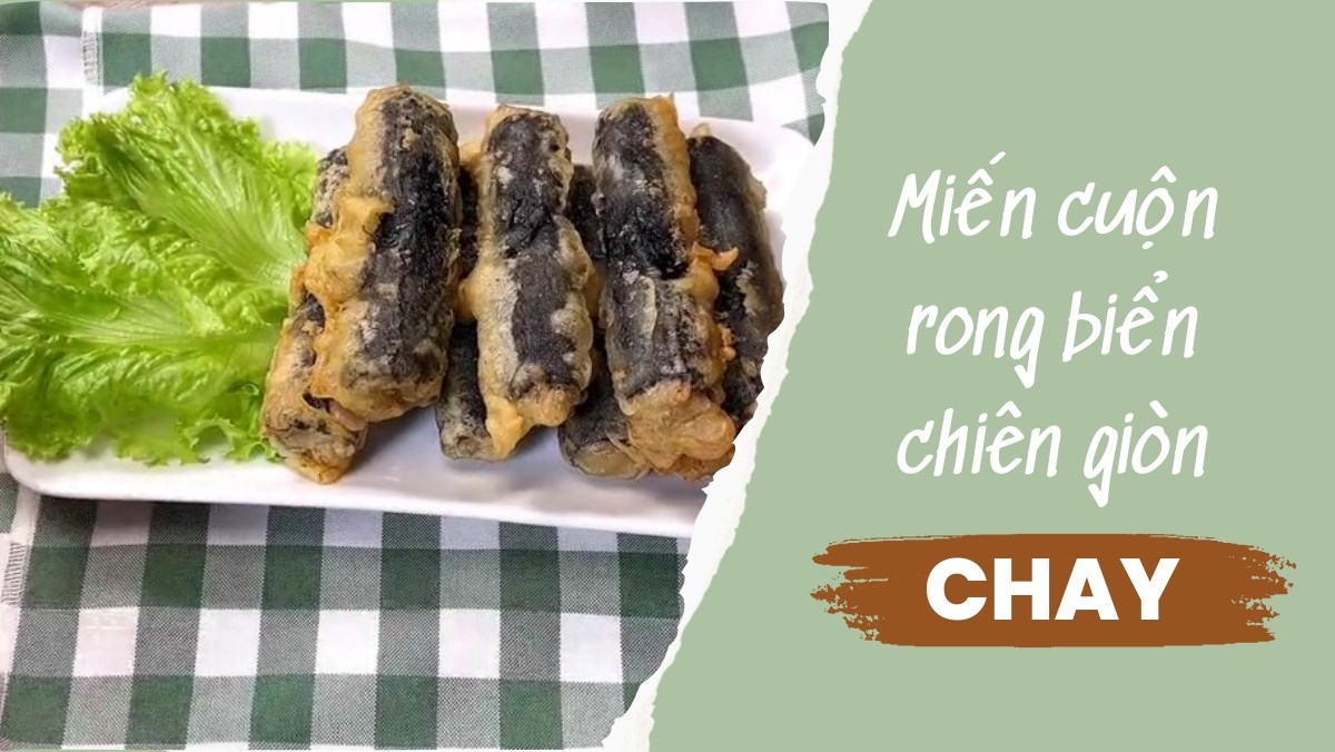 Miến cuộn rong biển chay