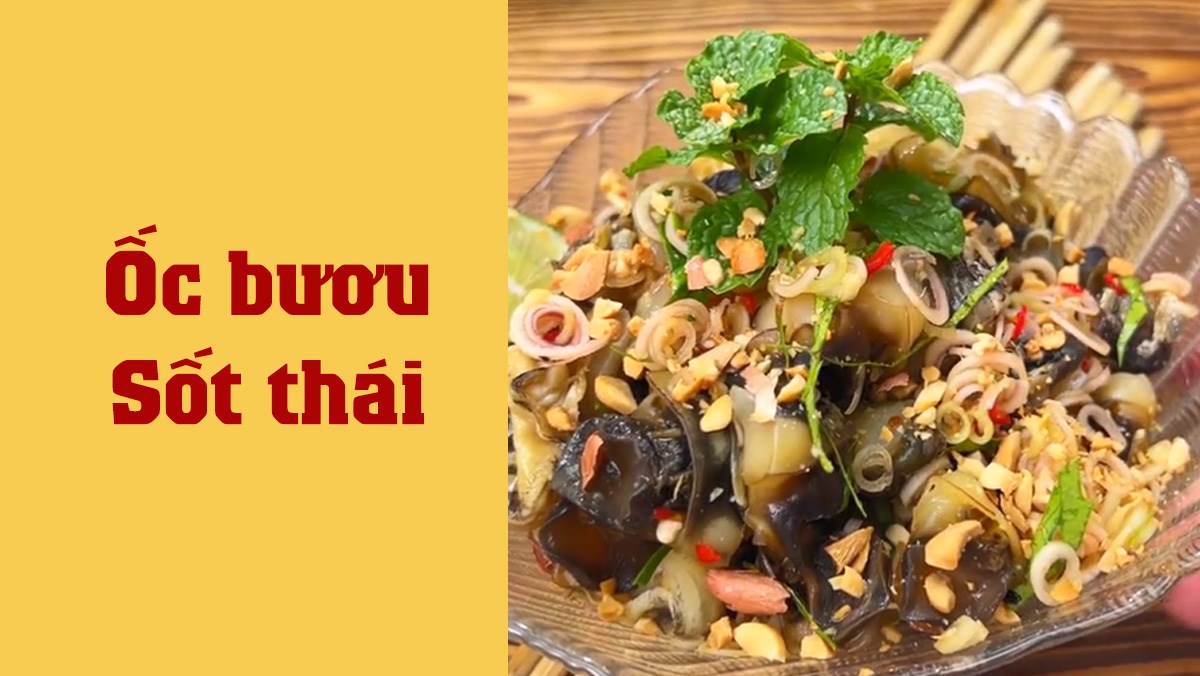 Ốc bươu sốt thái