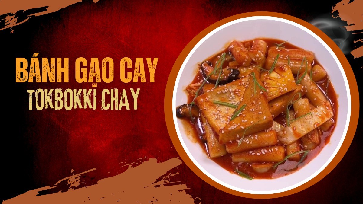 Nấu tokbokki chay