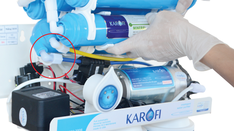 M&aacute;y lọc nước bị e kh&iacute; xảy ra do l&otilde;i số 1,2,3