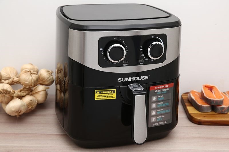 Nồi chi&ecirc;n kh&ocirc;ng dầu Sunhouse SHD4062 6 l&iacute;t