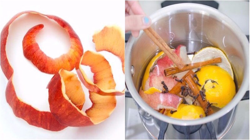 C&aacute;ch l&agrave;m sạch khi nồi inox bị ra ten bằng vỏ t&aacute;o 