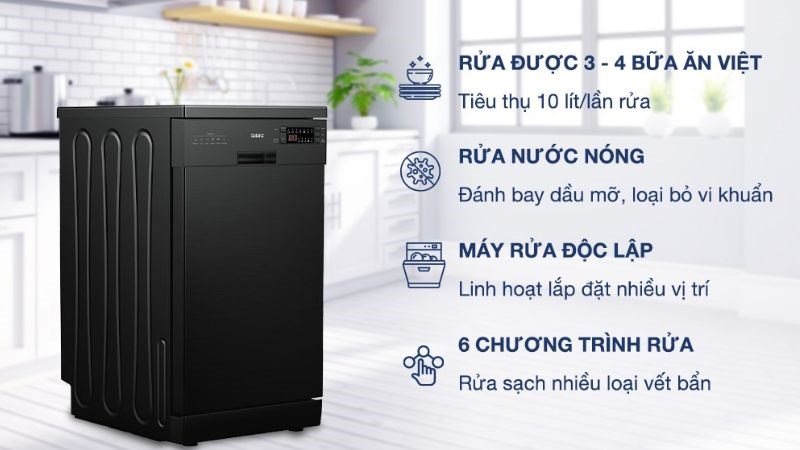 M&aacute;y rửa ch&eacute;n độc lập Galanz W45A3A401S-0E1(B)