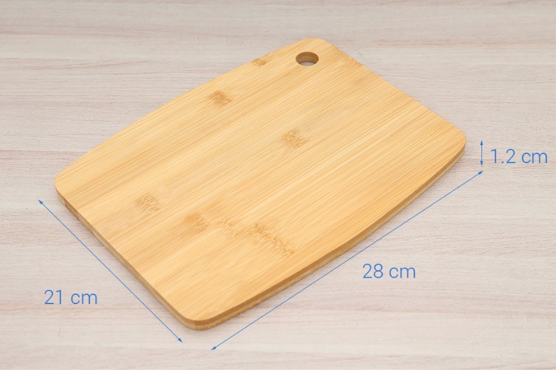 Thớt tre th&aacute;i chữ nhật 28 x 21 cm Delites SC2812-NHAT 
