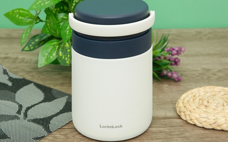 Bình đựng thức ăn giữ nhiệt inox 700 ml Lock&Lock LHC8042NVY