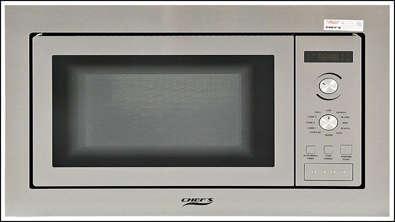 L&ograve; vi s&oacute;ng c&oacute; nướng lắp &acirc;m Chef's EH-MW801S 25 l&iacute;t